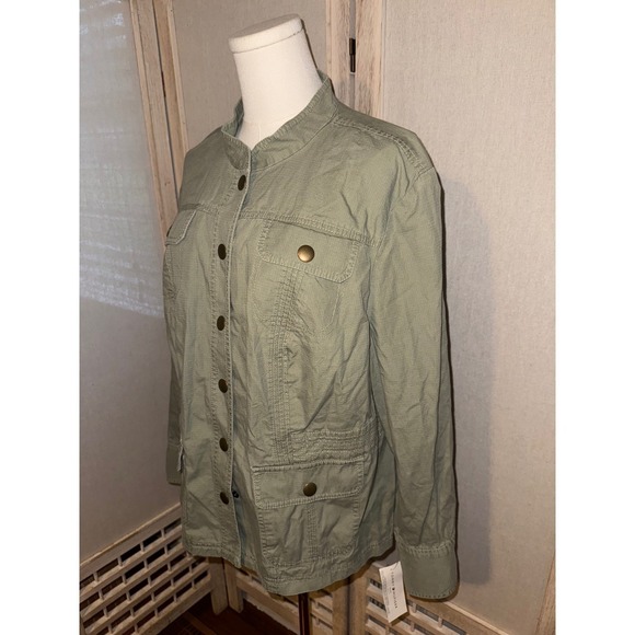 NWT Tommy Hilfiger Women's Olive Green Utility Jacket Size 2X - Picture 4 of 10